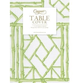 Caspari Paper Linen Table Covers | Bamboo Screen Moss Green 1 Ea