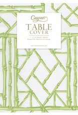 Caspari Paper Linen Table Covers | Bamboo Screen Moss Green 1 Ea