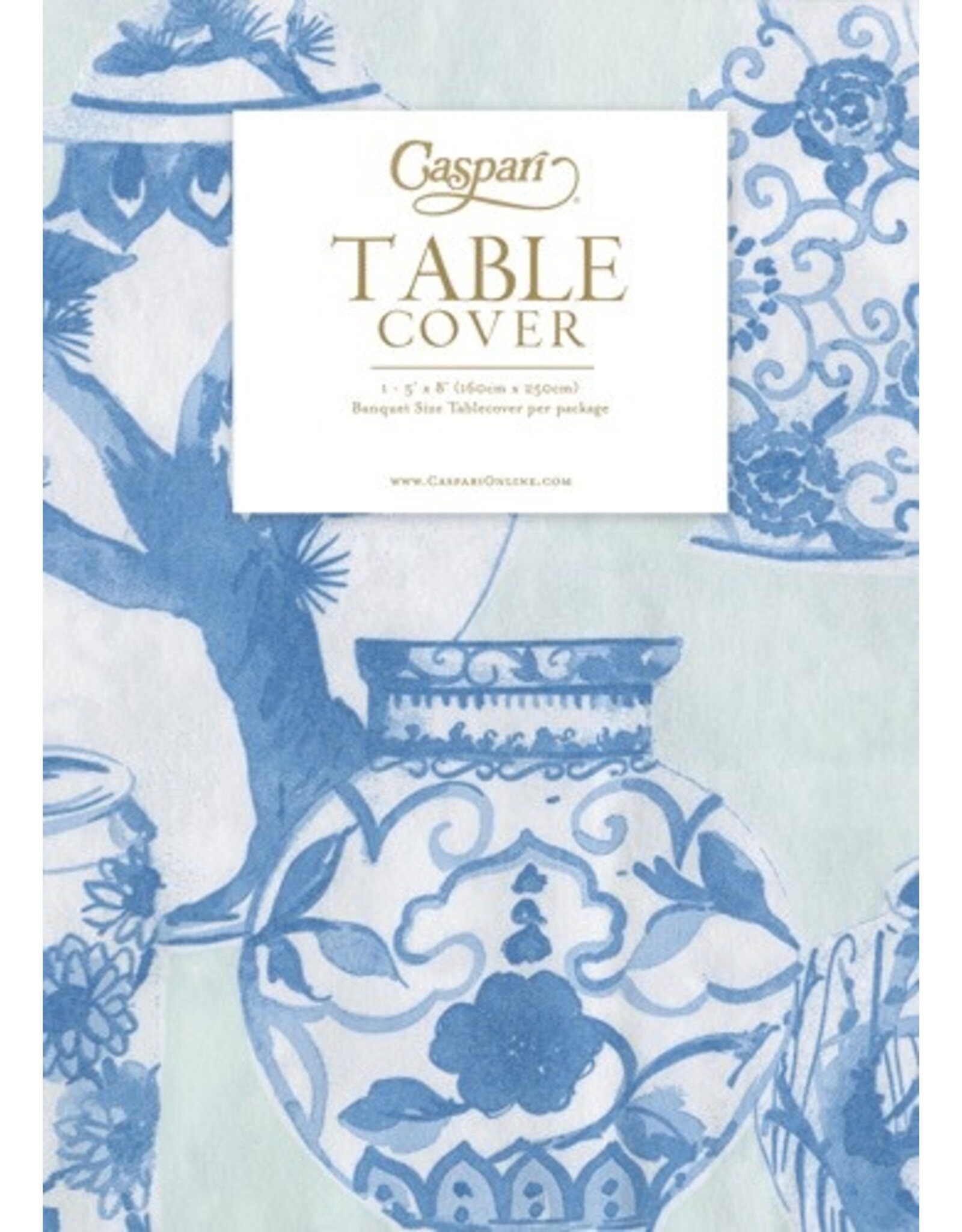 Caspari Paper Linen Table Covers | Glazed Porcelain Celadon 1 Ea