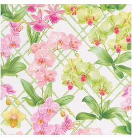Caspari Gift Wrapping Paper 5ft Roll Orchid Conservatory