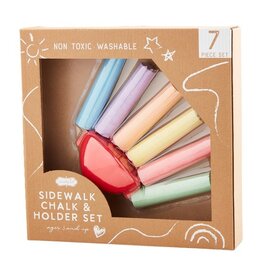 Mud Pie Sidewalk Chalk And Holder Set