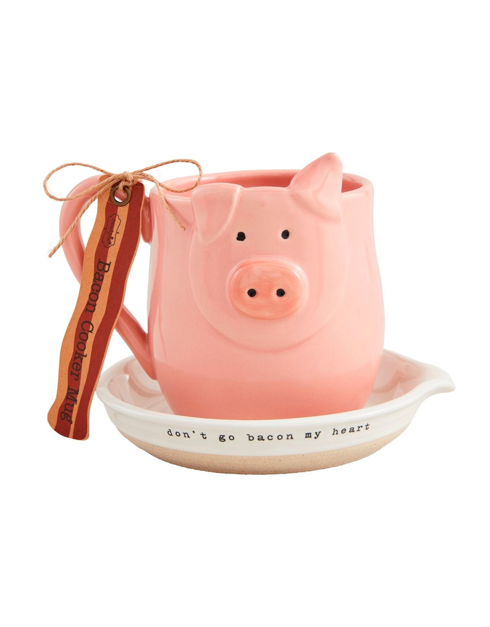 Mud Pie Ceramic Pig Microwave Bacon Cooker Mug