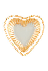 Mud Pie Nested Glass Heart Tidbit Trays Set of 2 Mud Pie Nested Glass Heart Tidbit Trays Set of 2