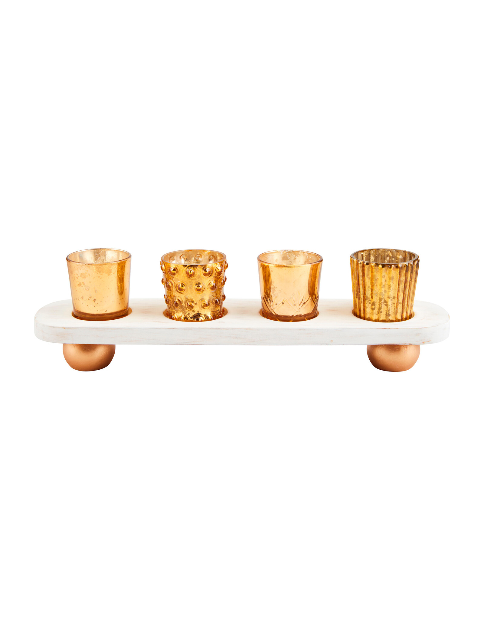 Mud Pie Gold Votives Candle Holder Set