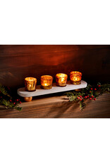 Mud Pie Gold Votives Candle Holder Set