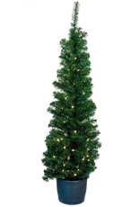 Kurt Adler 5 FT Potted Porch Christmas Tree Pre-Lit WW lights