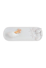 Mud Pie Sea Shell Tray w SeaShell Toothpick Holder Set