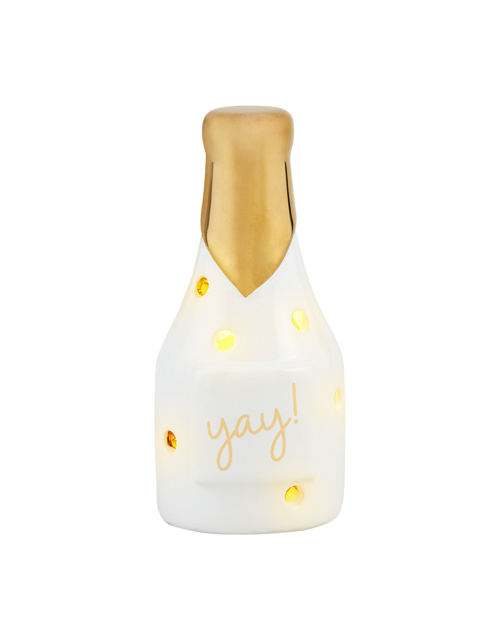 Mud Pie Light-Up Champagne Bottle Sitter