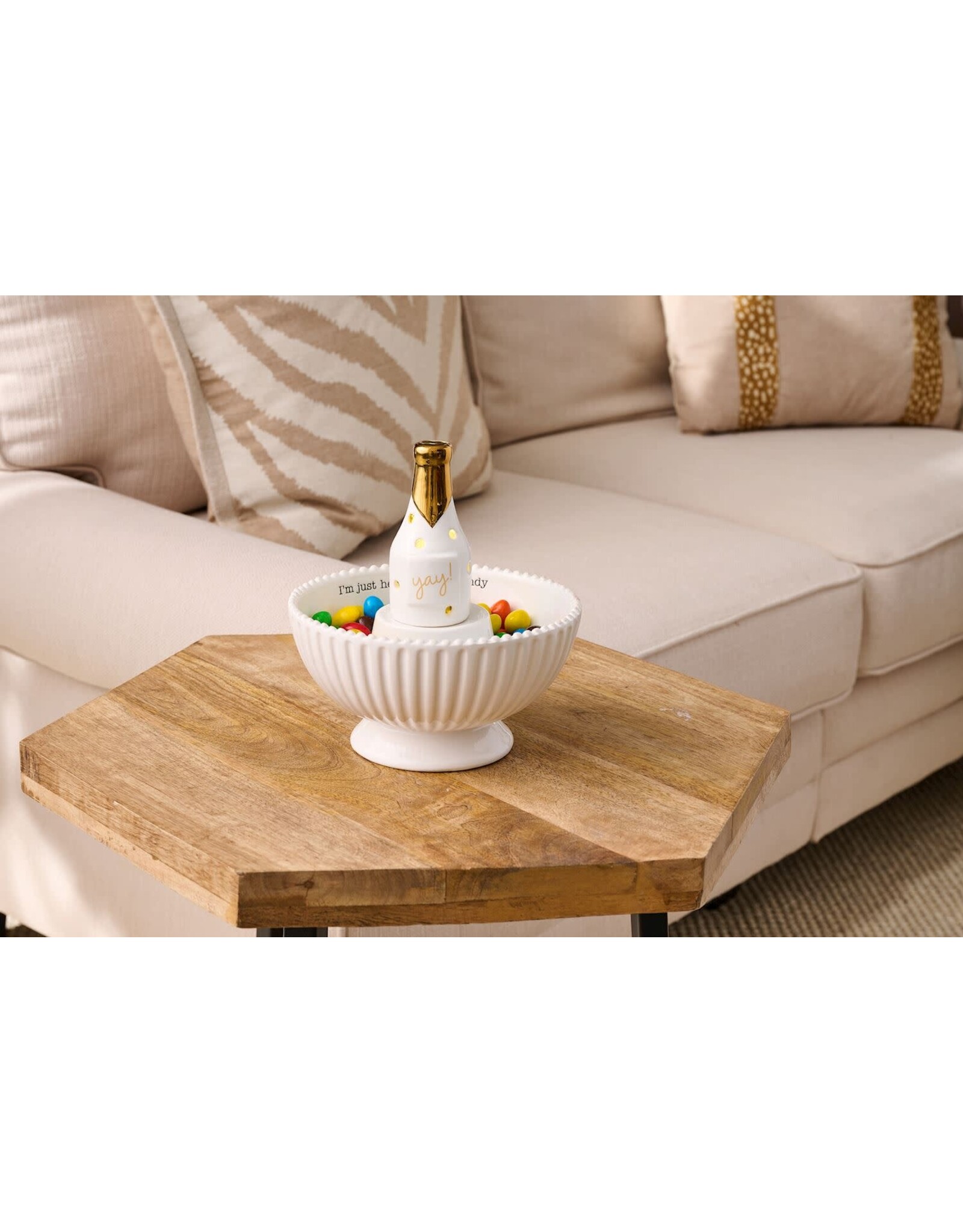 Mud Pie Light-Up Champagne Bottle Sitter
