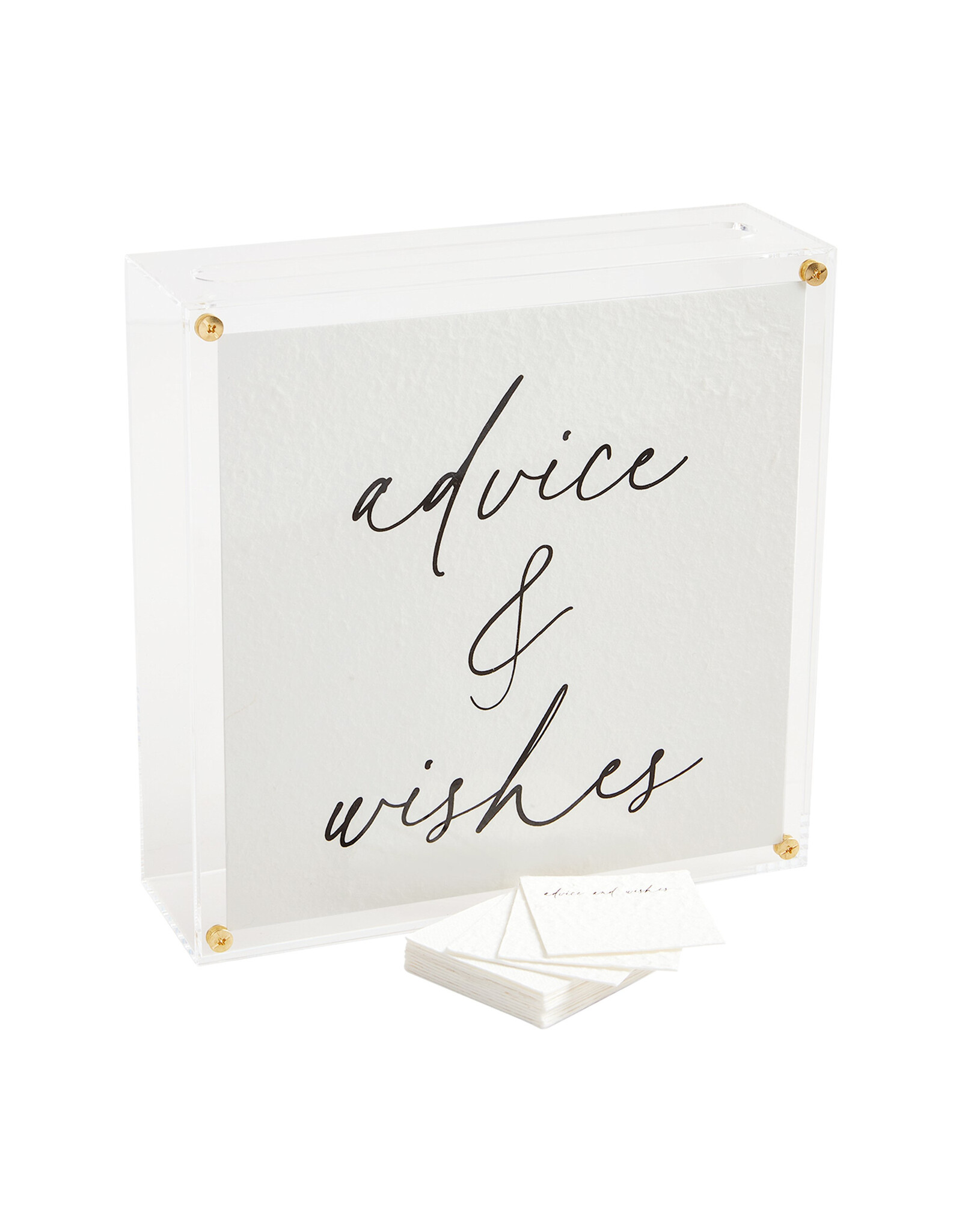 Mud Pie Advice And Wishes Keepsake Letter Box Set With Cards