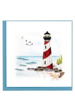 Quilling Card Quilled Red And White Lighthouse Greeting Card