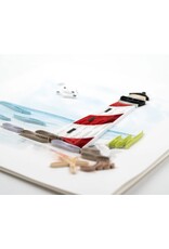 Quilling Card Quilled Red And White Lighthouse Greeting Card