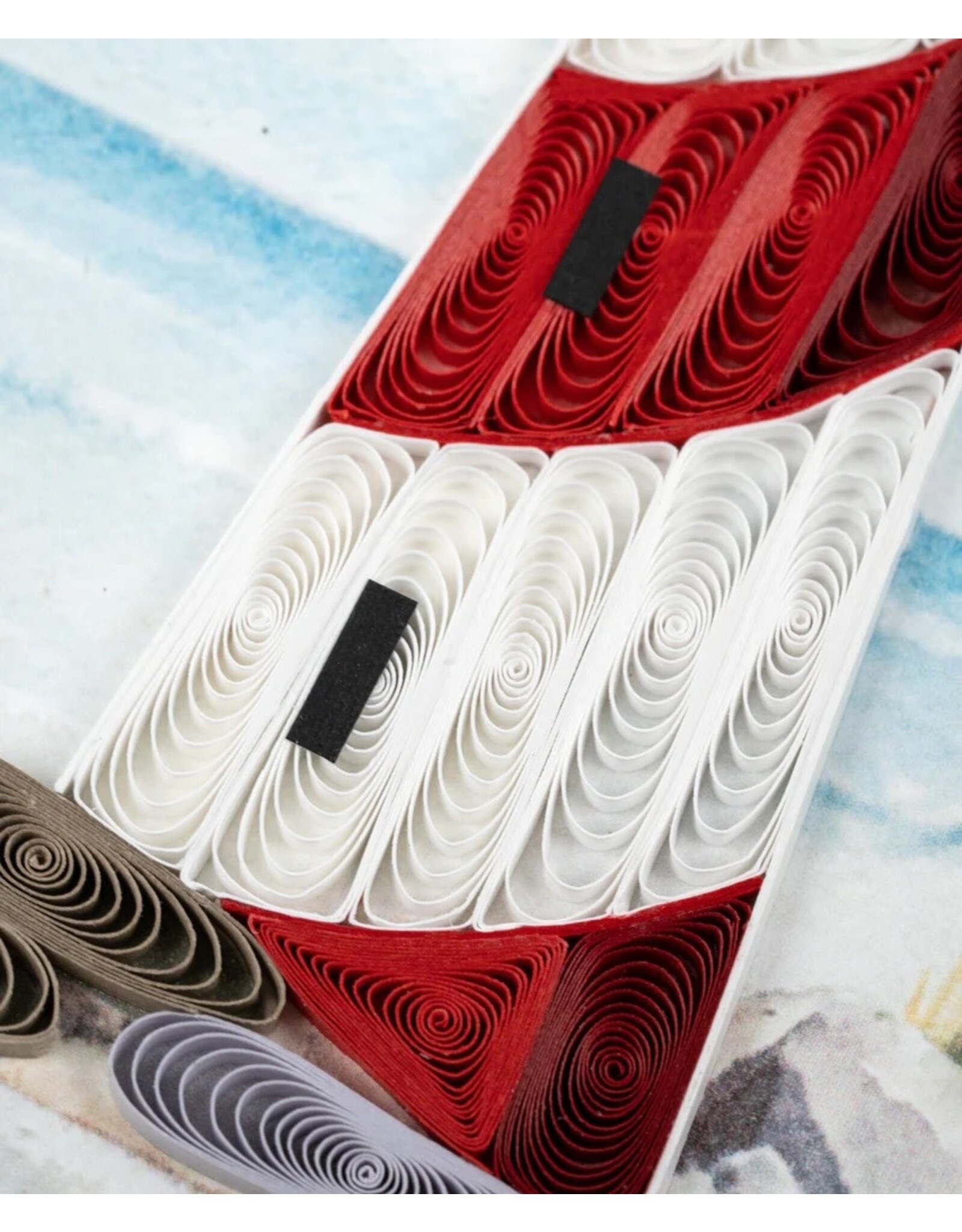 Quilling Card Quilled Red And White Lighthouse Greeting Card
