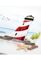 Quilling Card Quilled Red And White Lighthouse Greeting Card