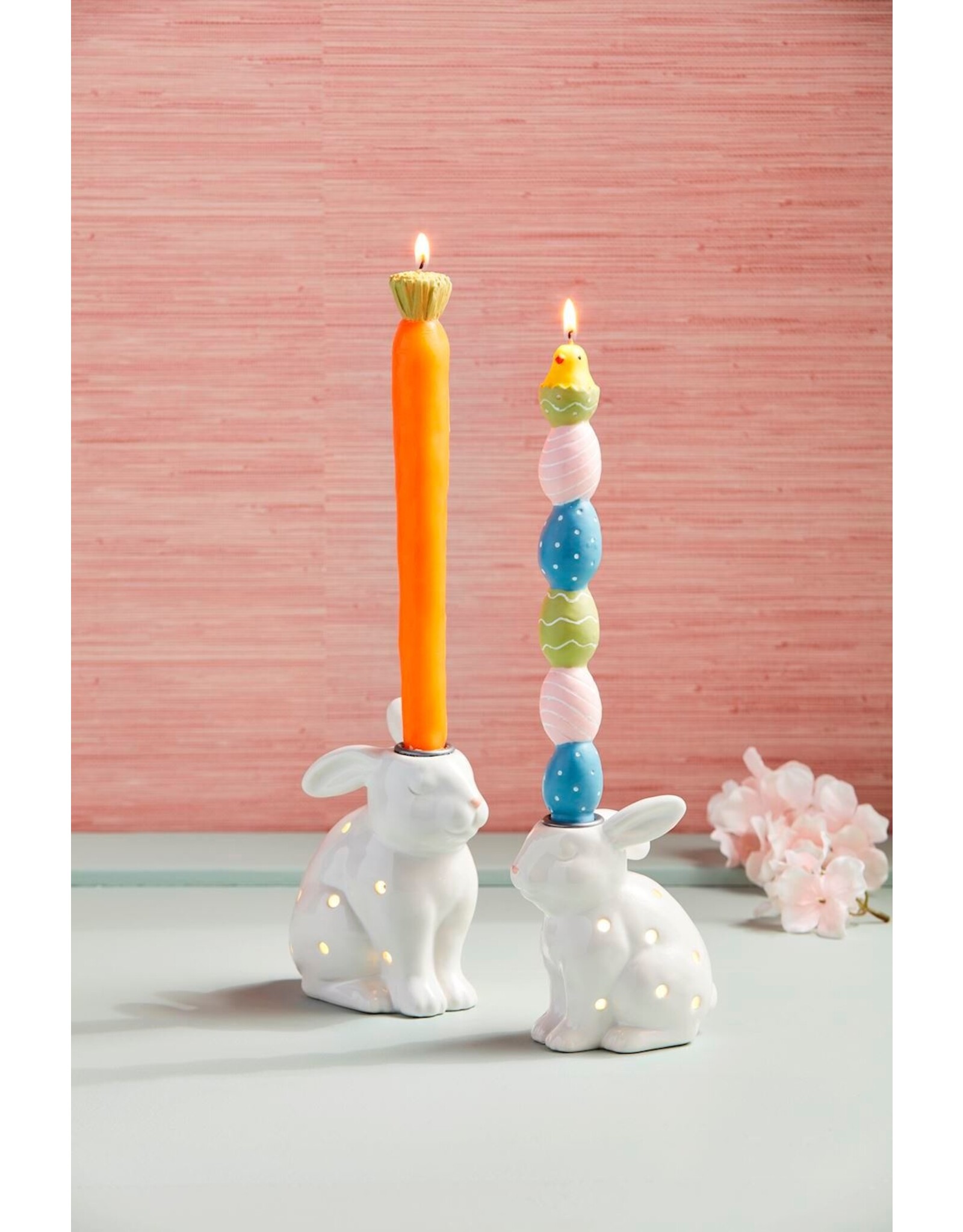Mud Pie LED Bunny Taper Holder | SM