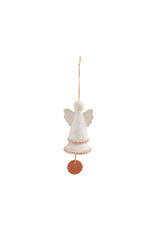 Mud Pie Terracotta Angel Wind Chime | Dot w An Angel Is Near Clapper
