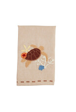 Mud Pie Embroidered Hand Towel | Sea Turtle
