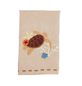 Mud Pie Embroidered Hand Towel | Sea Turtle