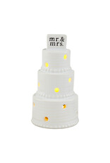 Mud Pie Light-Up Sitter | Wedding Cake Mr. And Mrs.