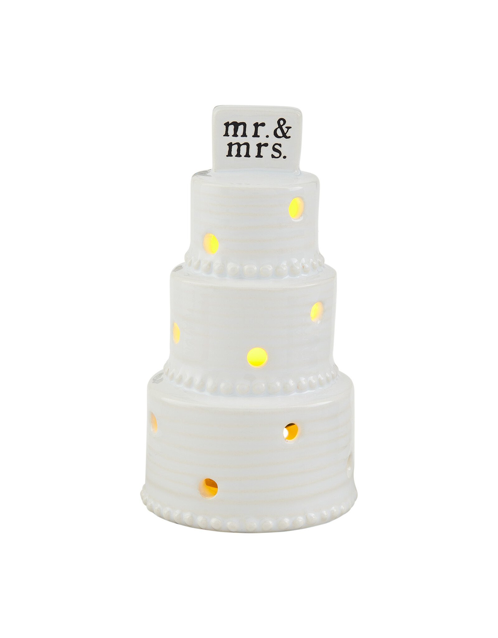 Mud Pie Light-Up Sitter | Wedding Cake Mr. And Mrs.