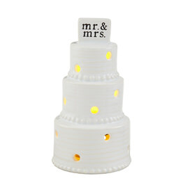 Mud Pie Light-Up Sitter | Wedding Cake Mr. And Mrs.