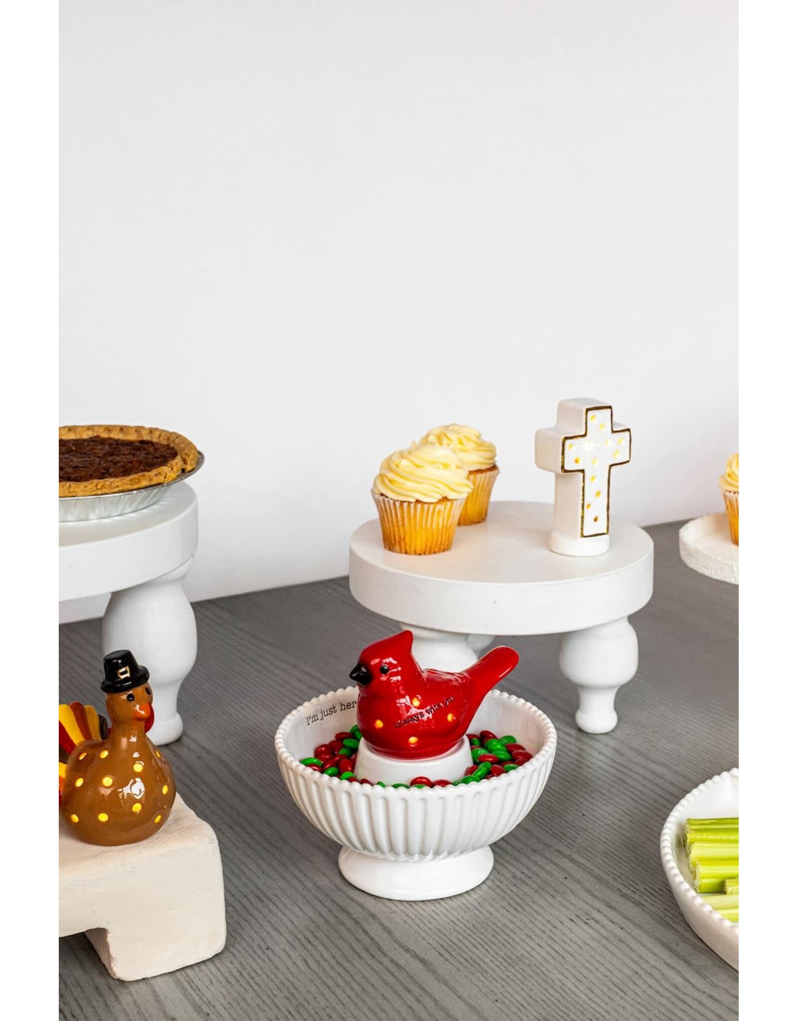 Mud Pie Light-Up Sitter | Cardinal w Always With You