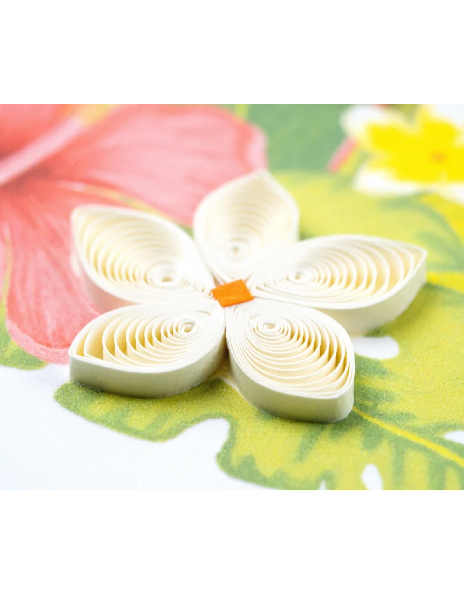Quilling Card Quilled Tropical Flamingos Greeting Card
