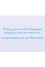 PAPYRUS® Retirement Card Ocean Umbrella Lounge Chair