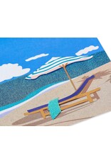 PAPYRUS® Retirement Card Ocean Umbrella Lounge Chair