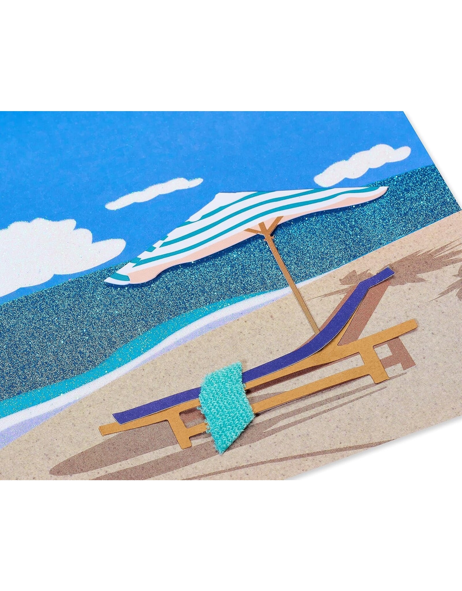 PAPYRUS® Retirement Card Ocean Umbrella Lounge Chair