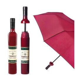 Vinrella Umbrella In A Bottle | Burgundy Wine Bottle Umbrella