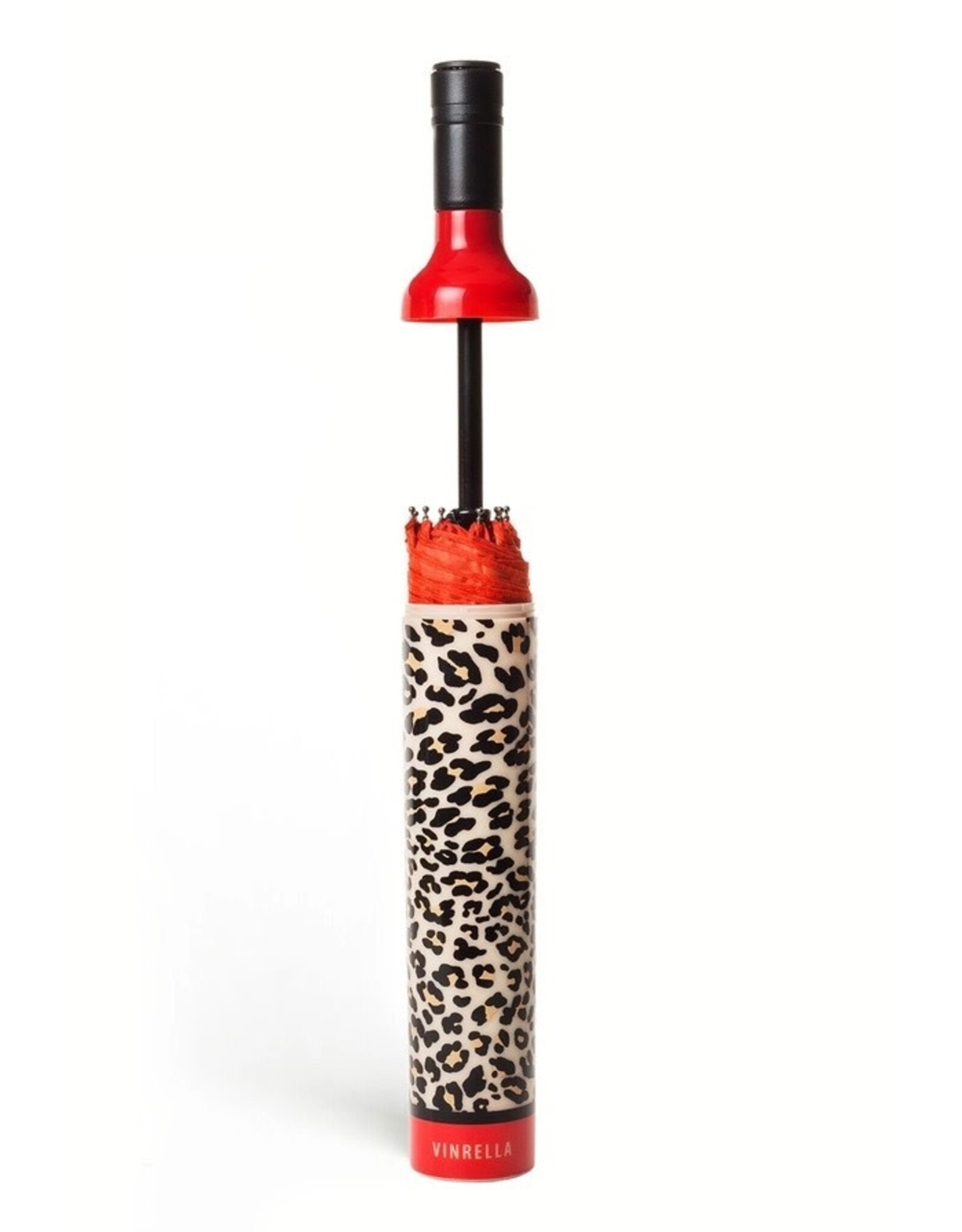 Vinrella Umbrella In A Bottle | Leopard Wine Bottle Umbrella