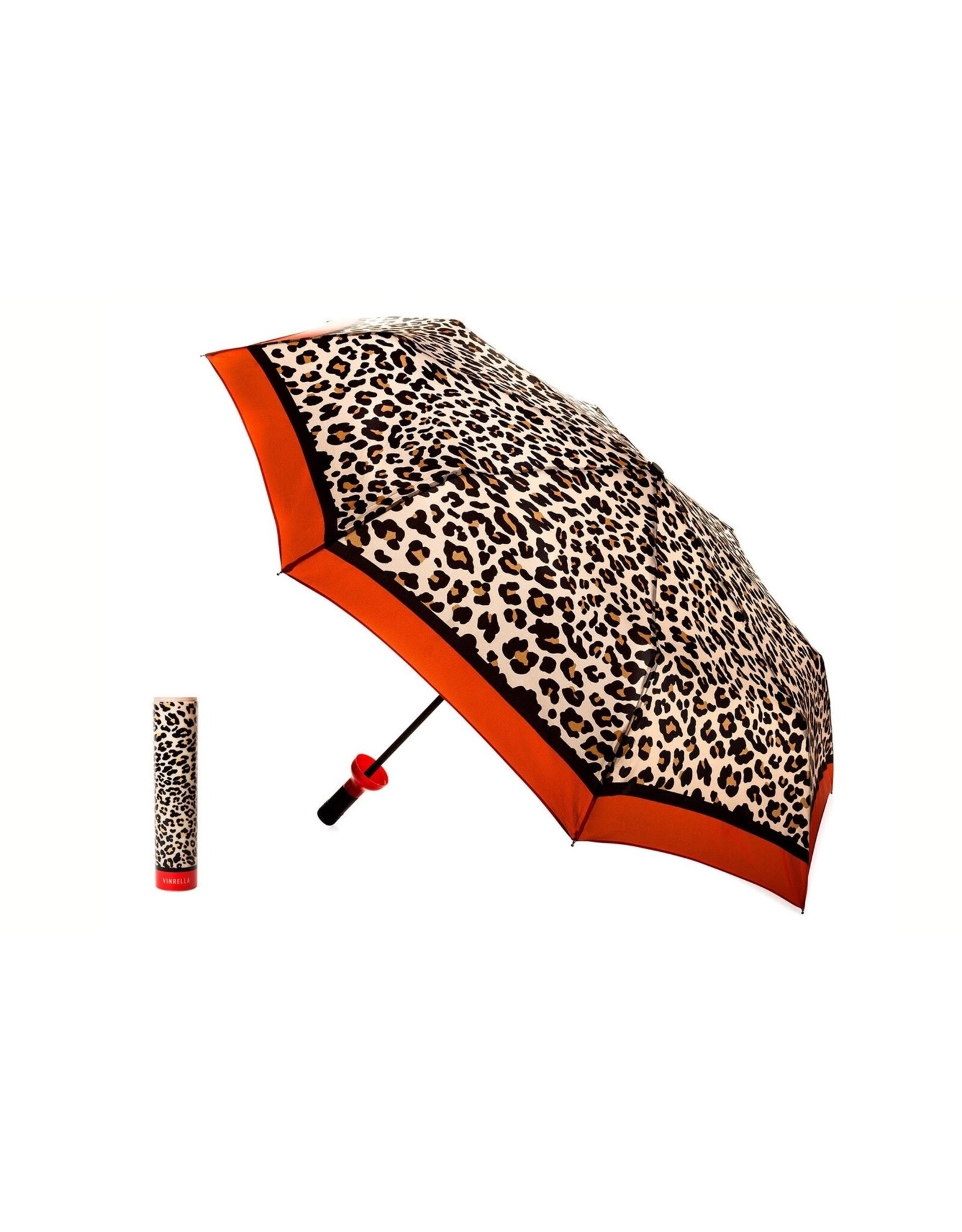 Vinrella Umbrella In A Bottle | Leopard Wine Bottle Umbrella