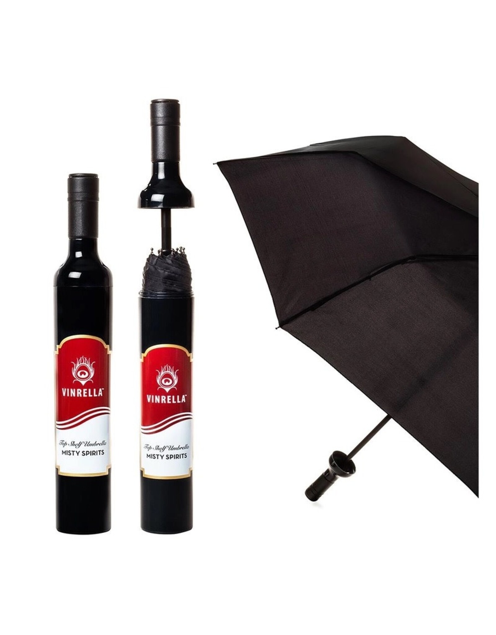 Vinrella Umbrella In A Bottle | Misty Spirits Wine Bottle Umbrella
