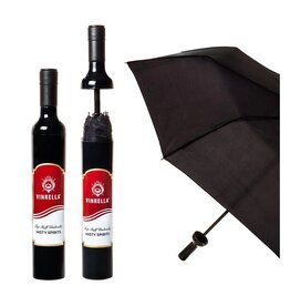 Vinrella Umbrella In A Bottle | Misty Spirits Wine Bottle Umbrella
