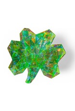Seasonal Prismatic Iridescent Shamrock 16” LED St Patricks Day Decor