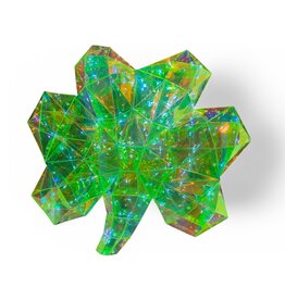 Seasonal Prismatic Iridescent Shamrock 16” LED St Patricks Day Decor