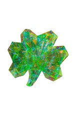 Seasonal Prismatic Iridescent Shamrock 16” LED St Patricks Day Decor