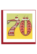 Quilling Card Quilled Milestone Birthday Card 70th Birthday