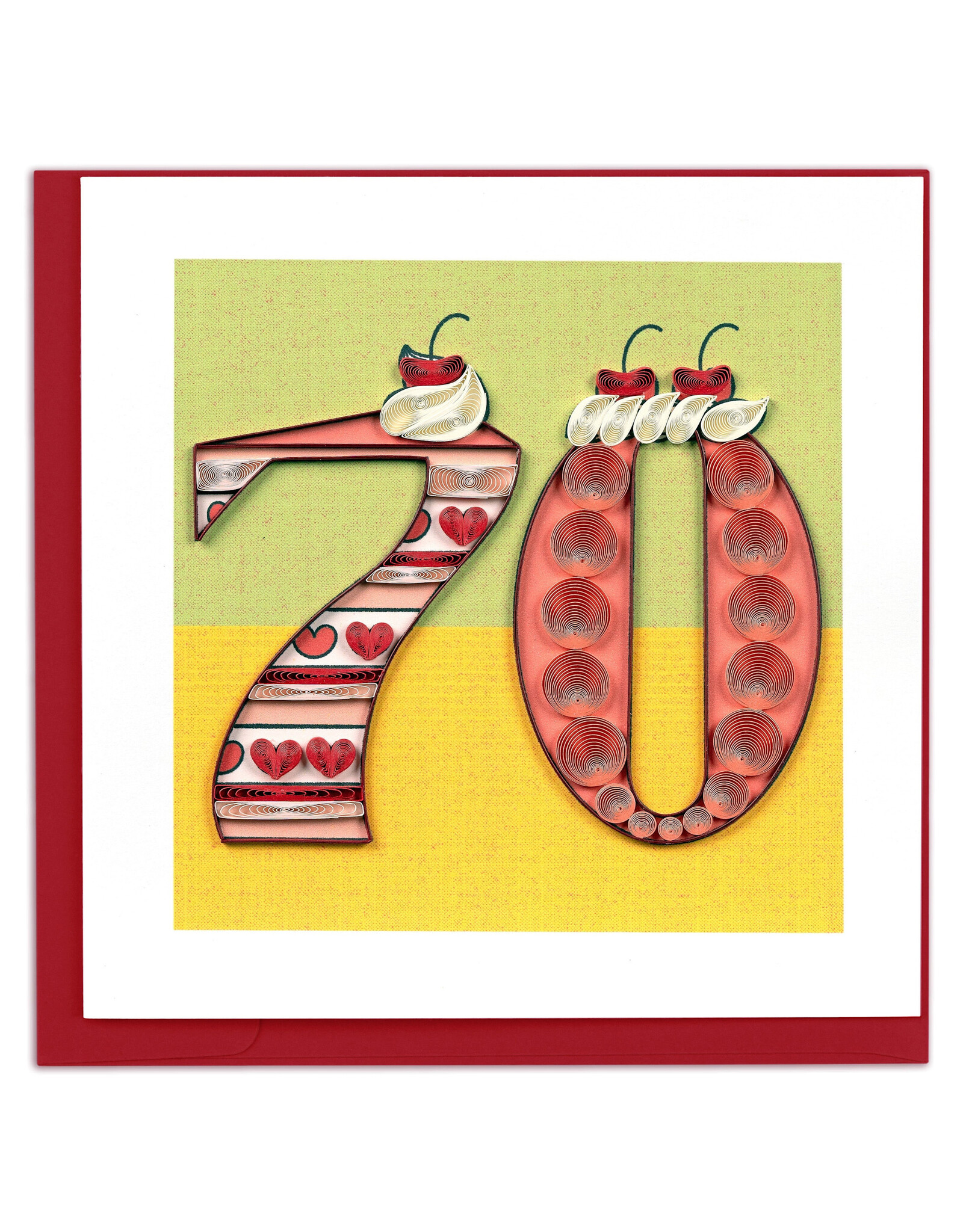Quilling Card Quilled Milestone Birthday Card 70th Birthday