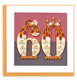 Quilling Card Quilled Milestone Birthday Card 60th Birthday