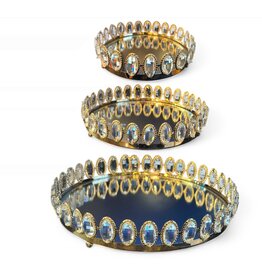 Mark Roberts Home Decor Vanity Trays Set of 3 Florentine Jewel Trays 8-12 inches