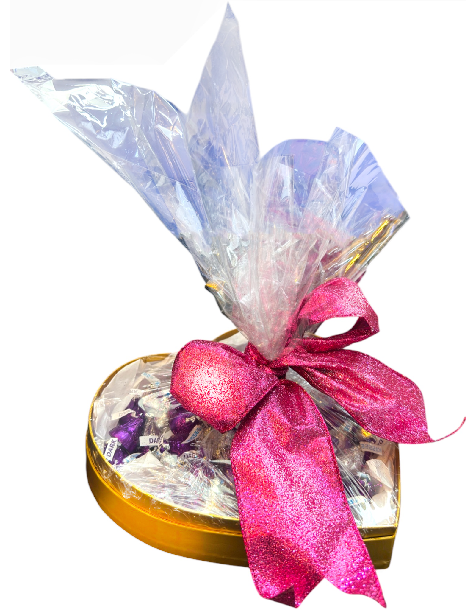 DIGS-N-GIFTS Valentine’s Boxed Chocolates Hershey Kisses 9" Heart Box