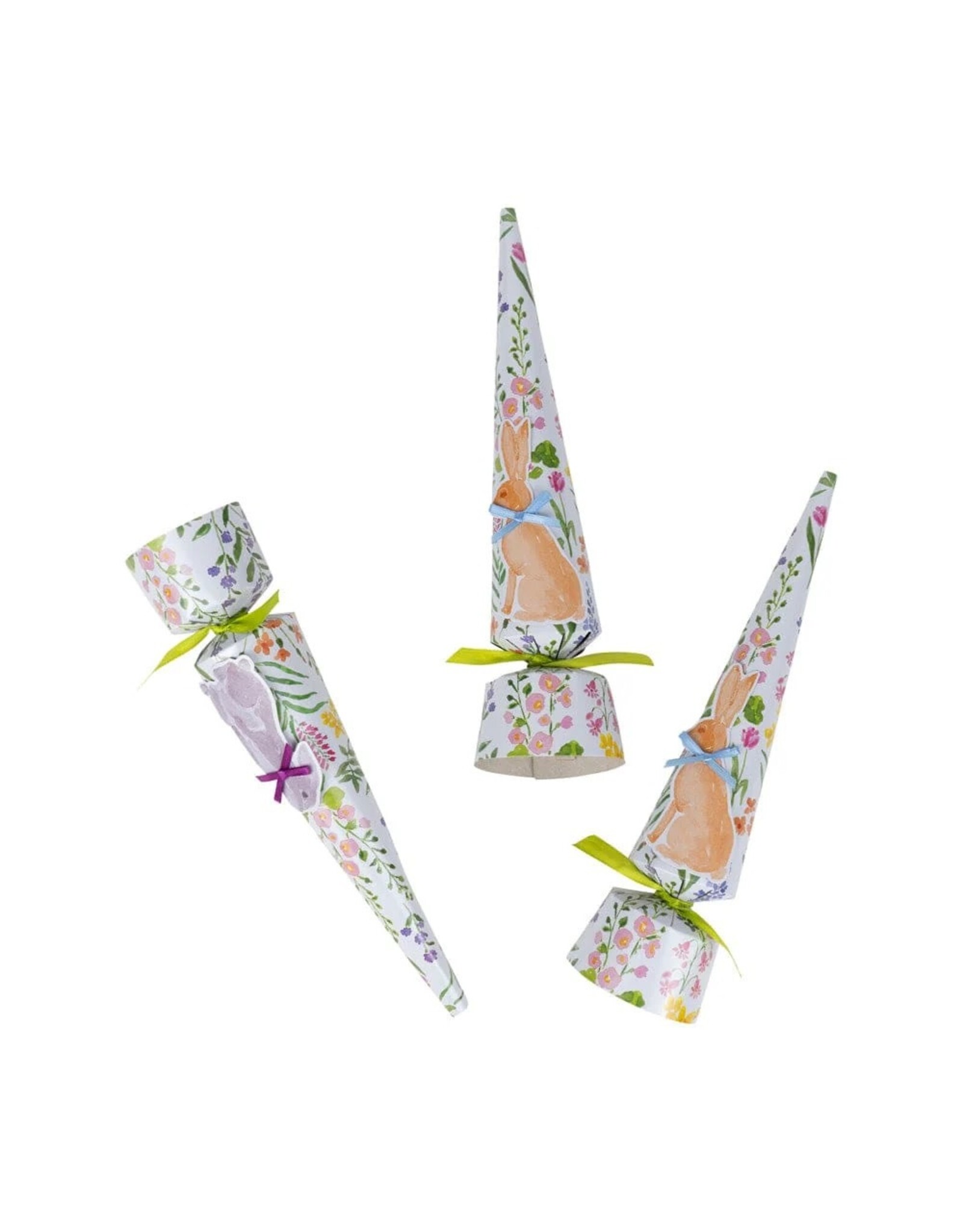 Caspari Celebration Crackers 8pk Easter Bunny Field