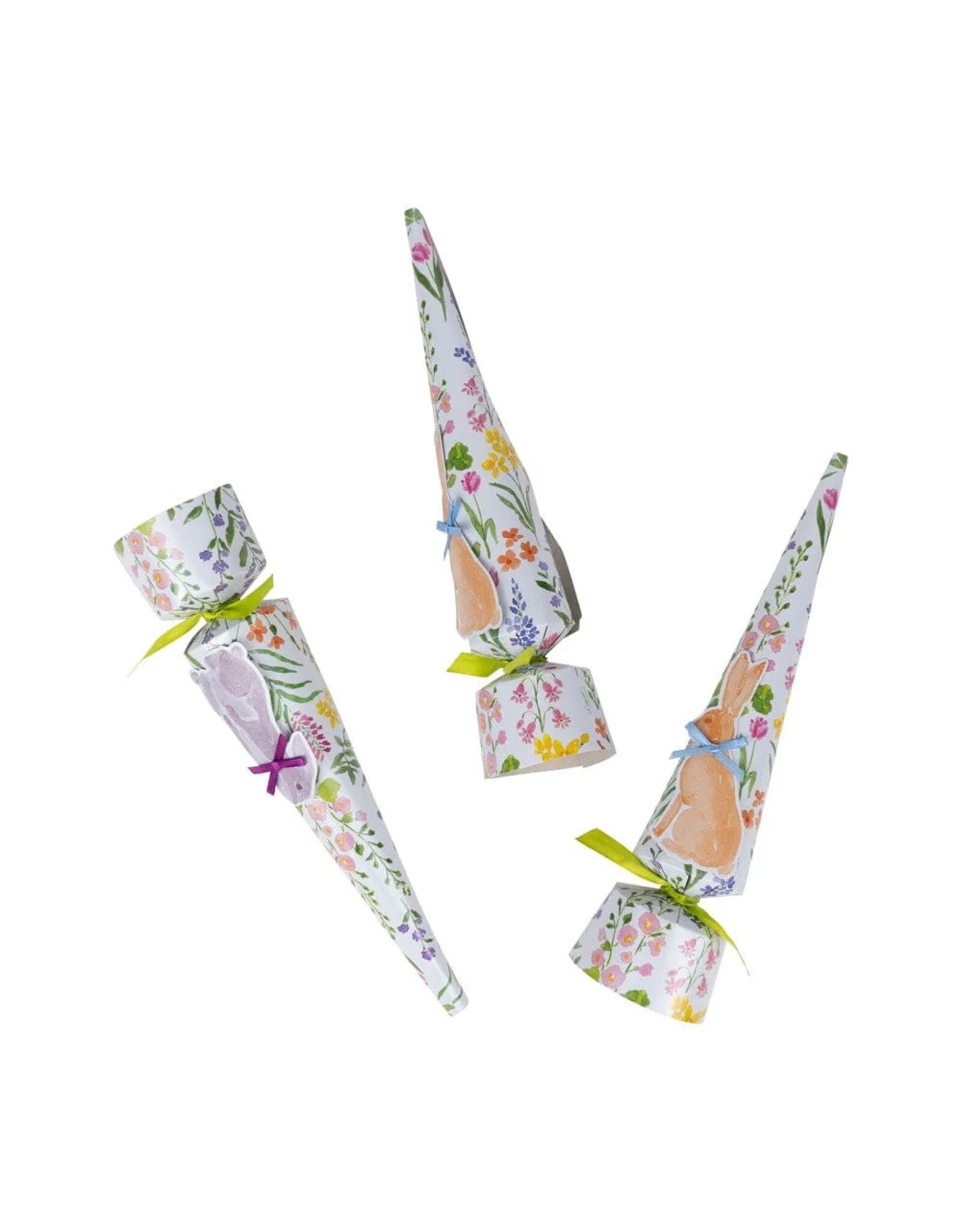 Caspari Celebration Crackers 8pk Easter Bunny Field