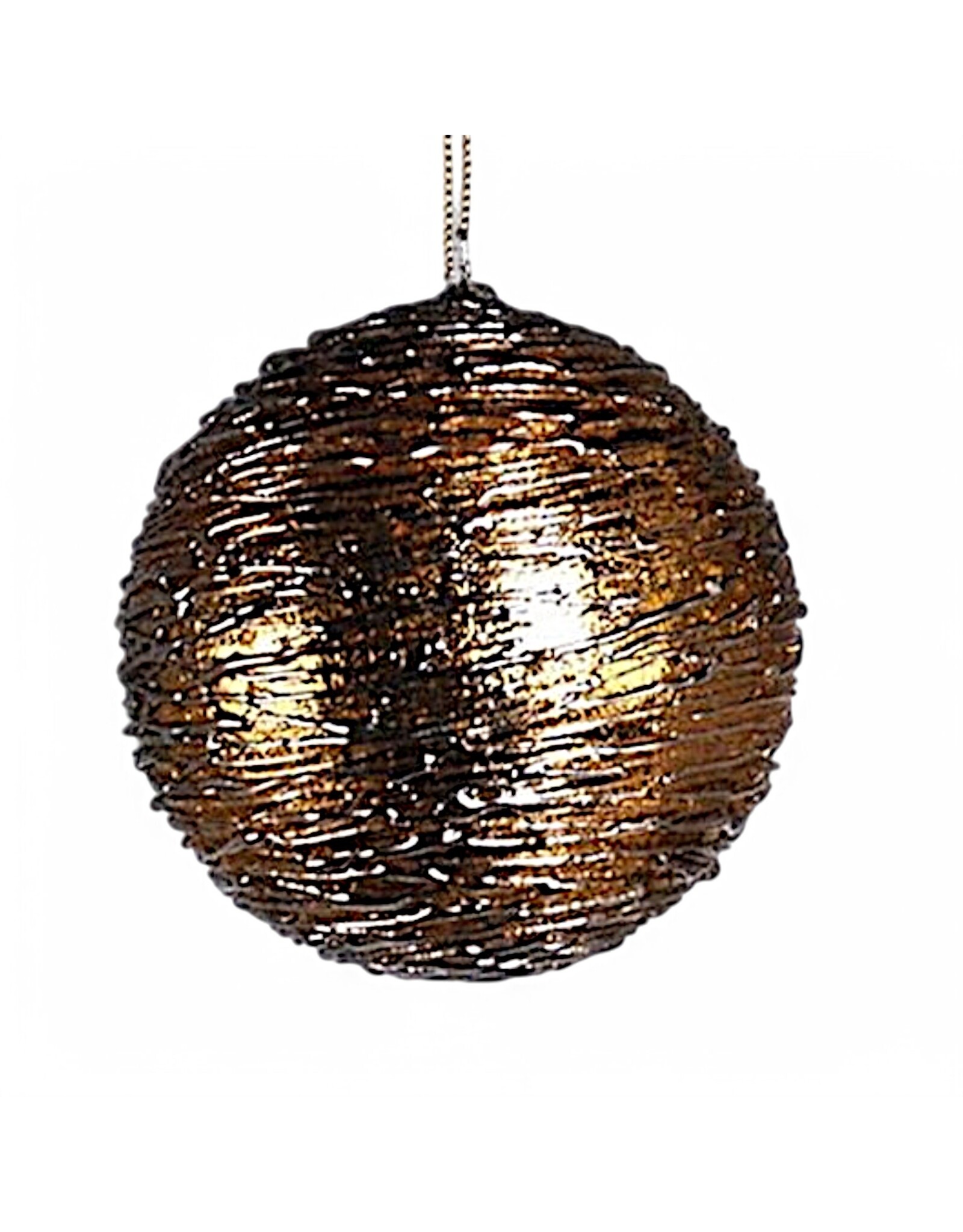 Katherine's Collection Gilded Ice Foil Bauble Ornament 90MM
