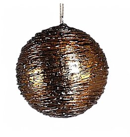 Katherine's Collection Gilded Ice Foil Bauble Ornament 90MM