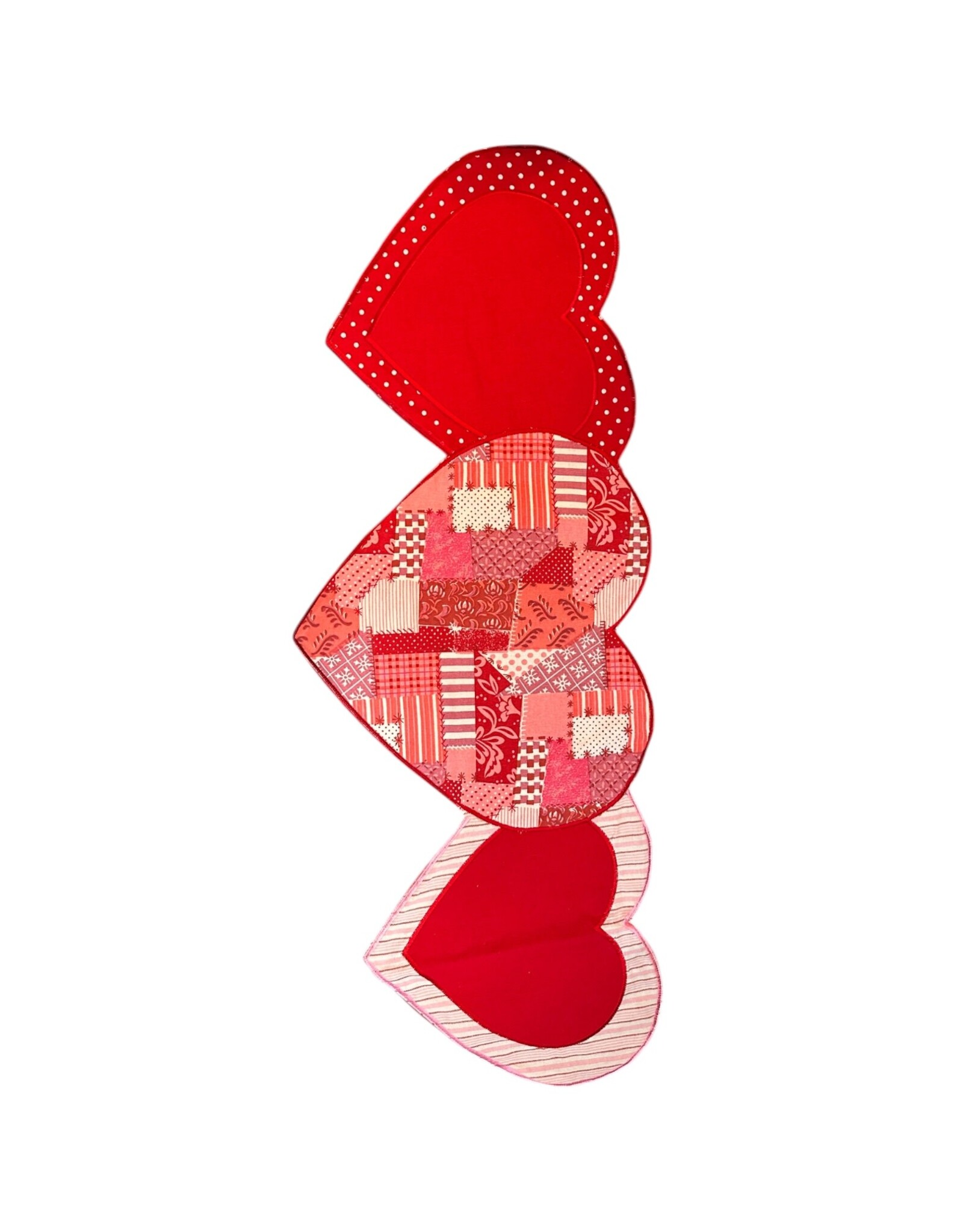 Mud Pie Hearts Table Runner Centerpiece 14x35 inch