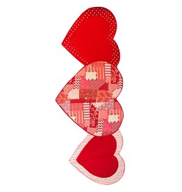 Mud Pie Hearts Table Runner Centerpiece 14x35 inch