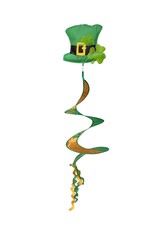 Beistle Irish St Patrick's Day Leprechaun Hat Wind Spinner 36 Inch